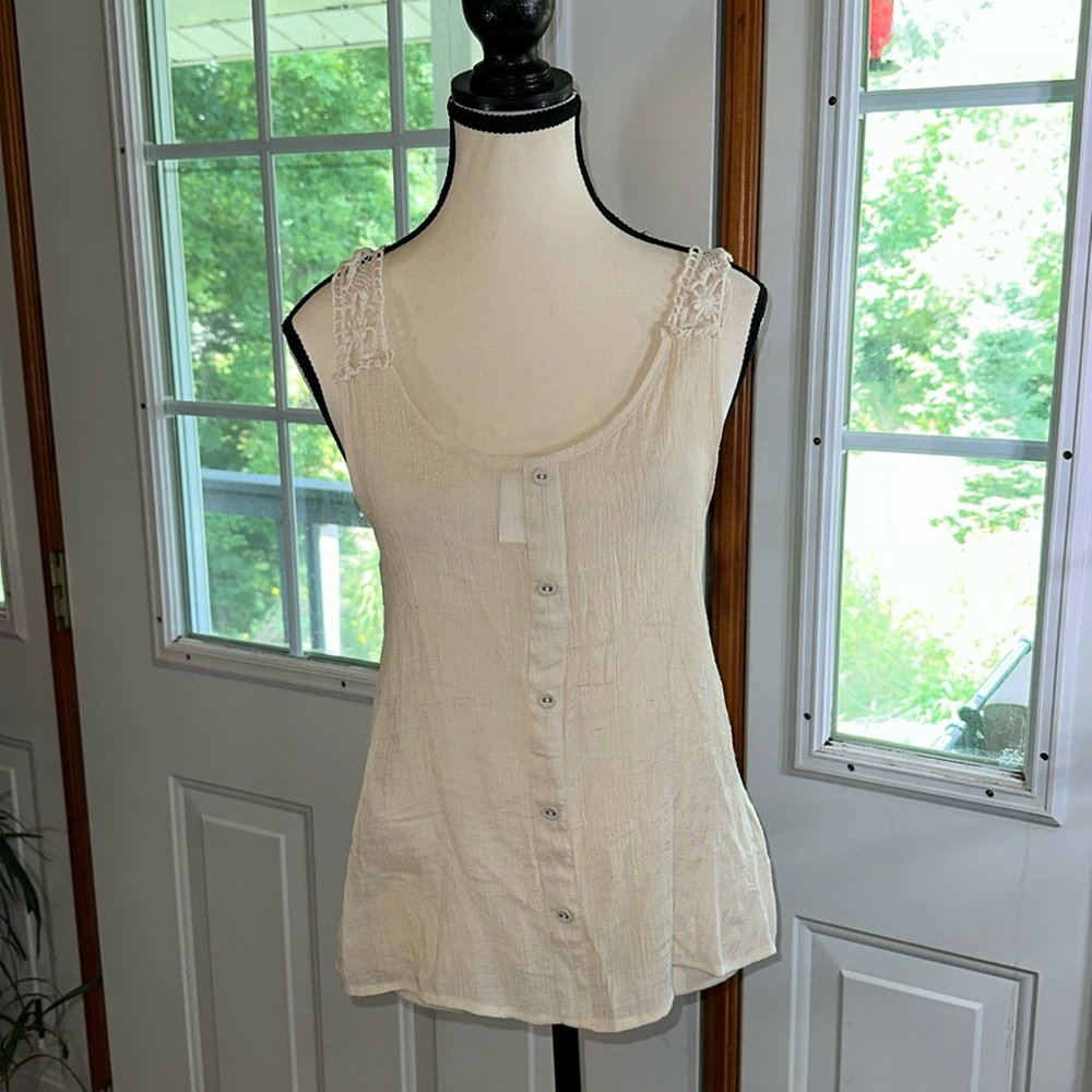 Mine Crochet-Back Blouse